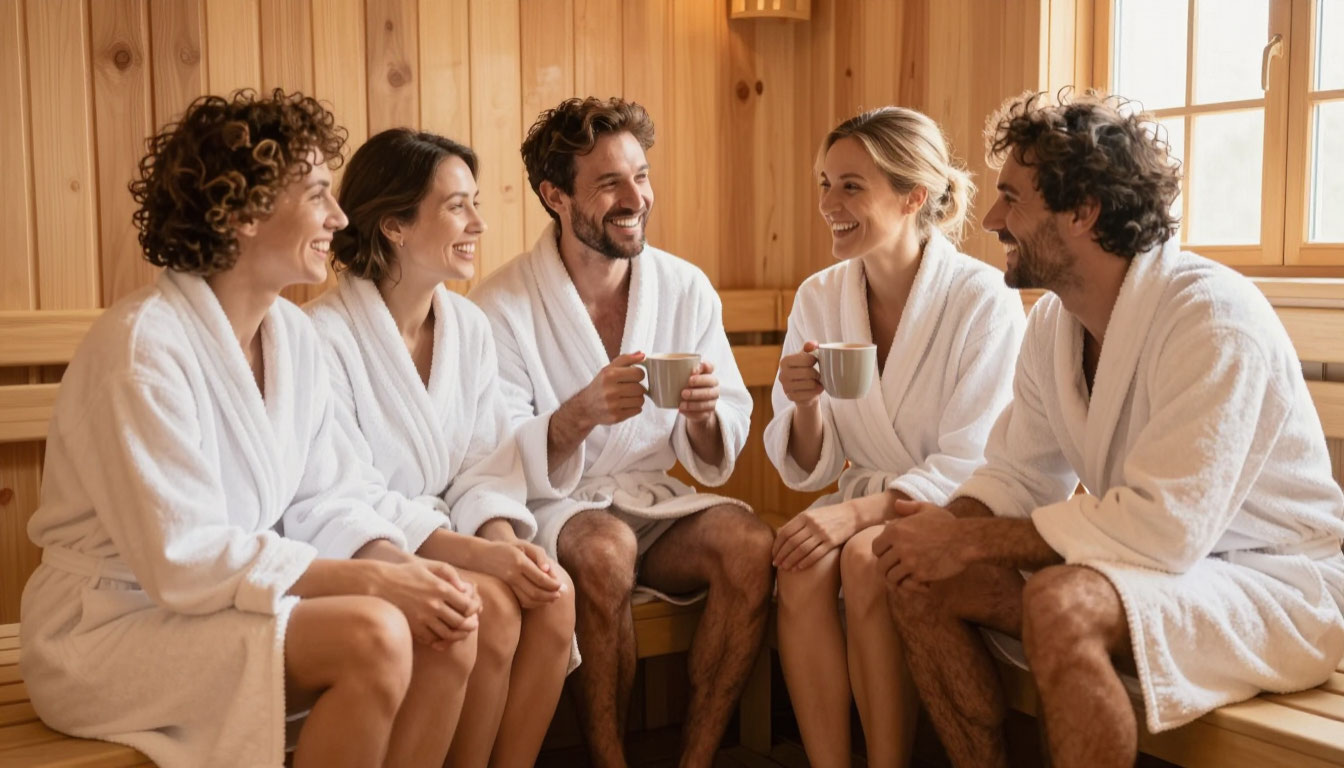 Компания в бане: мангал, купель и общение